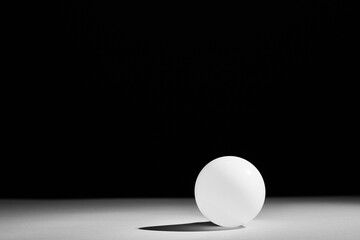 geometric ball with shadow, led bulb lamp, orb