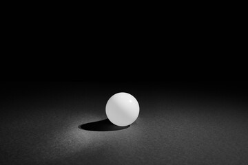 geometric ball with shadow, led bulb lamp, orb