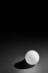 geometric ball with shadow, led bulb lamp, orb