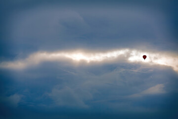 Picturesque textured clouds in the sky at the daytime