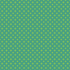 Green Christmas stars texture background, classic holiday seamless pattern.