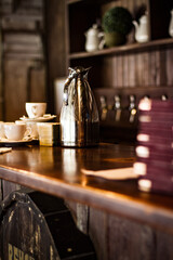 coffee in a cafe