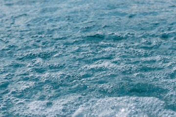 Foam on the water surface