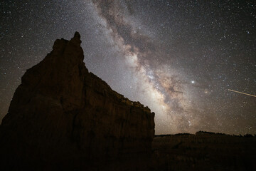 galaxy over mountain 