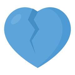 
A broken heart symbolising lost lover concept
