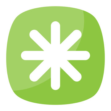 
A typographical symbol asterisk
