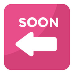 
Soon arrow, soon with leftward arrow 

