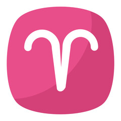 
First astrological sign, aries zodiac symbol
