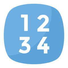 
Numerical digits symbol of numbers input
