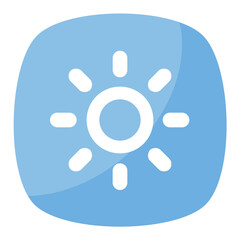 Fototapeta premium Screen brightness option button sign 