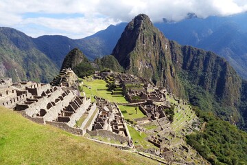 Machu Picchu - Peru. Ruins of Machu Picchu in the Peruvian mountains