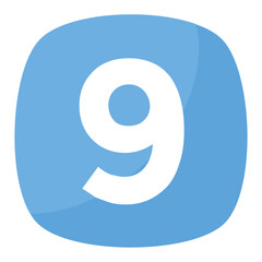 
The numerical digit number nine 
