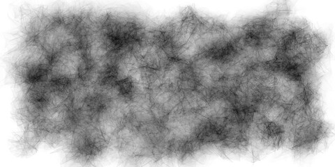3D illustration of dust chaotic cloud on white background.