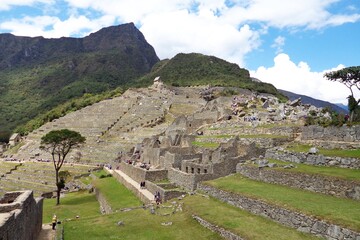 Machu Picchu - Peru. Ruins of Machu Picchu in the Peruvian mountains