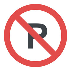 
No parking area sign 
