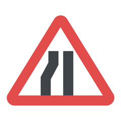 
Change direction road sign 
