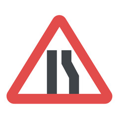 
Change direction road sign 
