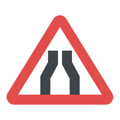 
Change direction road sign 
