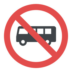 
Circular traffic sign indicating no lorries 
