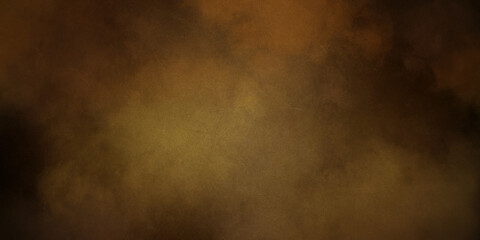 Yellow orange background with texture and distressed vintage grunge and watercolor paint stains in elegant Christmas backdrop illustration
