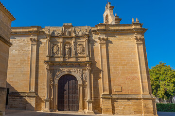 Obraz premium Detail of the church of Santa Maria de los Reales Alcazares, Ubeda, Andalusia, Spain