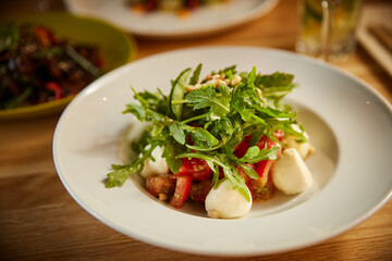 salad with seafood