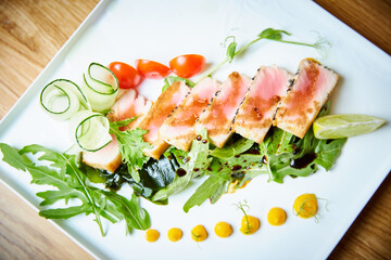 salad with seafood