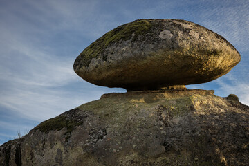 Landscape in the Natural Area of Los Barruecos. Spain.