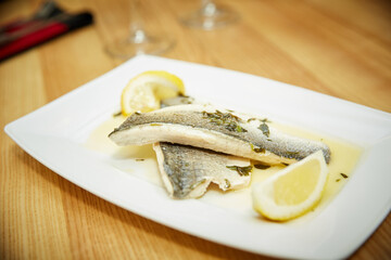 fish fillet with lemon