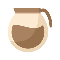 coffee jar icon in white background