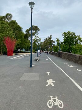 bicycle lane in the park