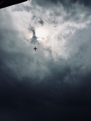 airplane in the sky