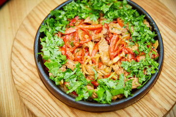 meat and vegetable
