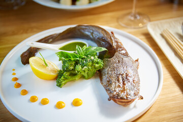fish with vegetables