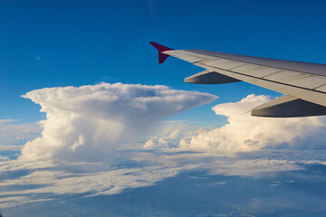 Fototapeta premium view from airplane window