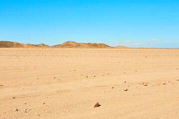Fototapeta na wymiar sand road in the desert