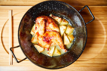 chicken with potatoes