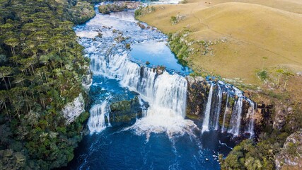 Rodrigues Waterfall. Beautiful waterfall in S&atilde;o Jos&eacute; dos Ausentes, Rio Grande do Sul, Brazil