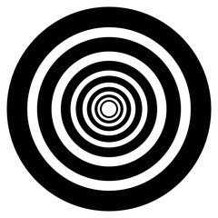 Abstract hole of black circles symbol