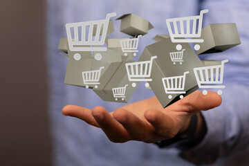 logistics and delivery concept digital 3d.