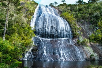 Véu da Noiva Waterfall - Urubici. Beautiful waterfall in Urubici SC