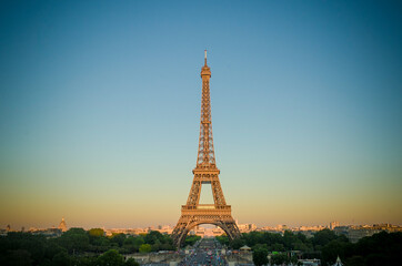 Fototapeta na wymiar Eiffel tower night