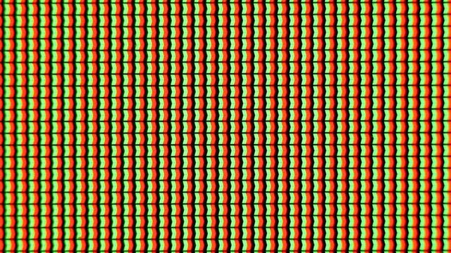 Pixels on led display changing colours in rainbow sequence macro loop