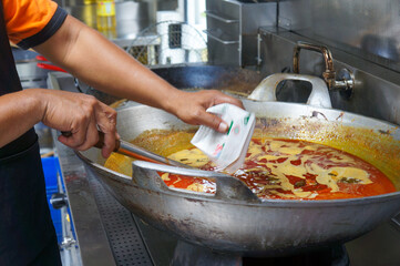 chef preparing food in the kitchen