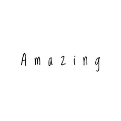 ''Amazing'' Word Illustration