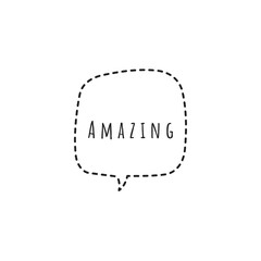 ''Amazing'' Word Illustration