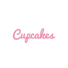 ''Cupcakes'' Lettering Illustration for Food Product Design/Graphic Design