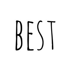 ''Best'' Word Illustration