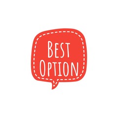 ''Best Option'' Word Illustration for Packaging Design/Ad Content for Graphic Design