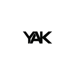 yak letter original monogram logo design